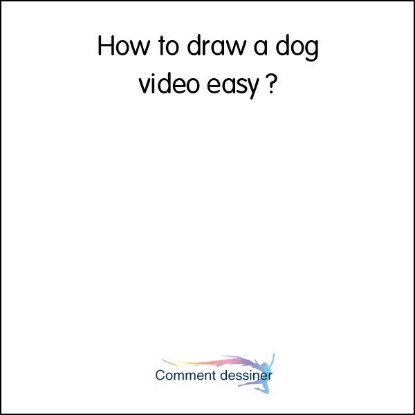 How to draw a dog video easy
